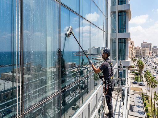 شركة تلميع واجهات الزجاج بالهيدروجين